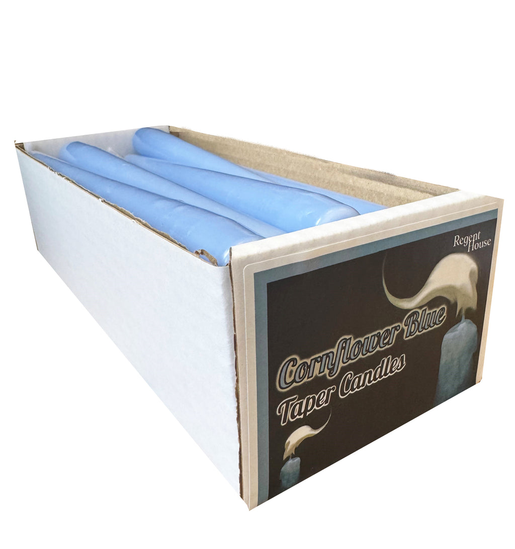 Cornflower Blue Taper Candles