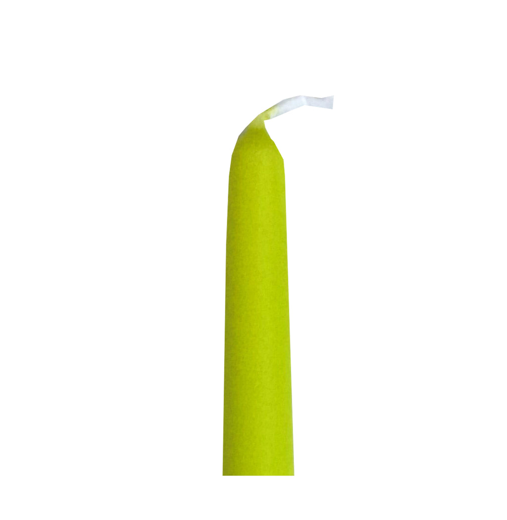 Lime Green Taper Candles