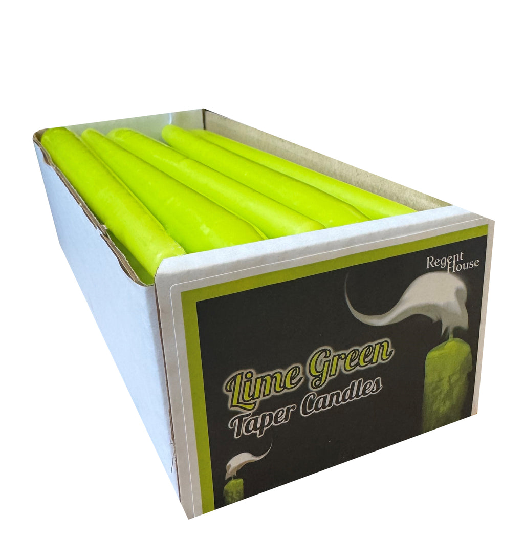 Lime Green Taper Candles