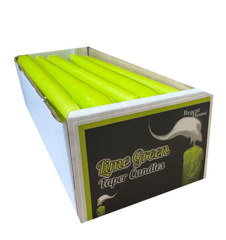 Lime Green Taper Candles