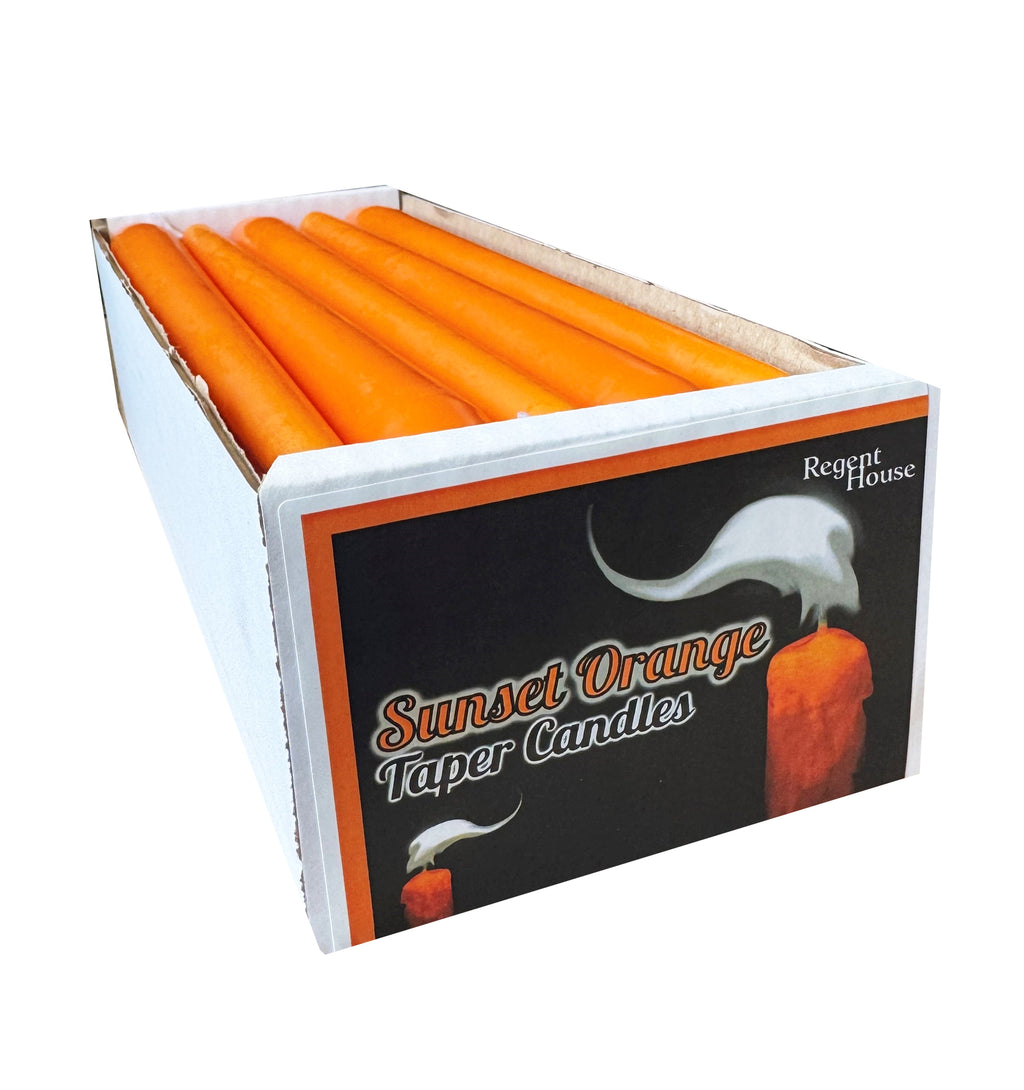 Sunset Orange Taper Candles