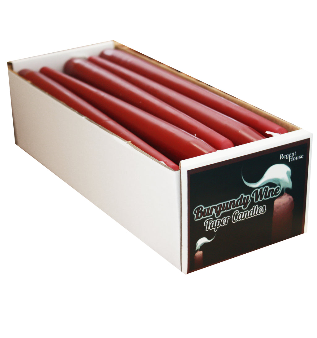 Burgundy Wine Taper Candles