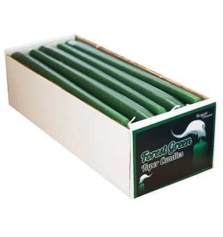 Forest Green Taper Candles