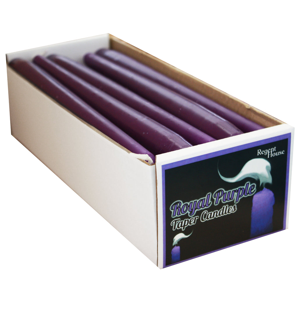 Royal Purple Taper Candles