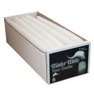 Winter White Taper Candles