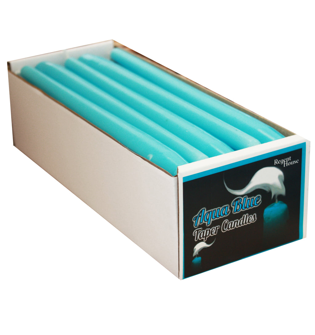Aqua Blue Taper Candles