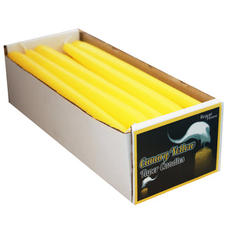Canary Yellow Taper Candles