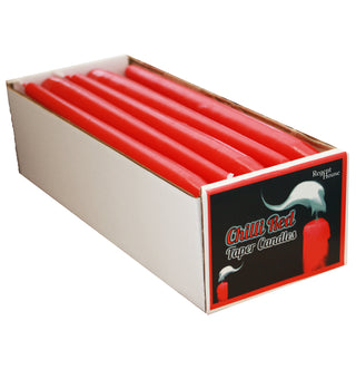 Chilli Red Taper Candles