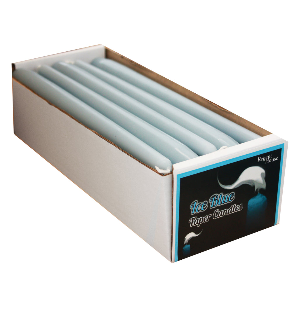 Ice Blue Taper Candles